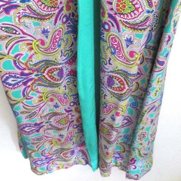 Tibi Silk Paisley Maxi Dress Size 4 - Picture 10 of 12